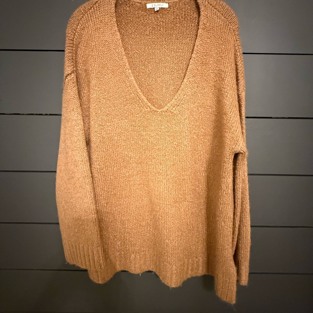 Z Supply Tan Knit Sweater